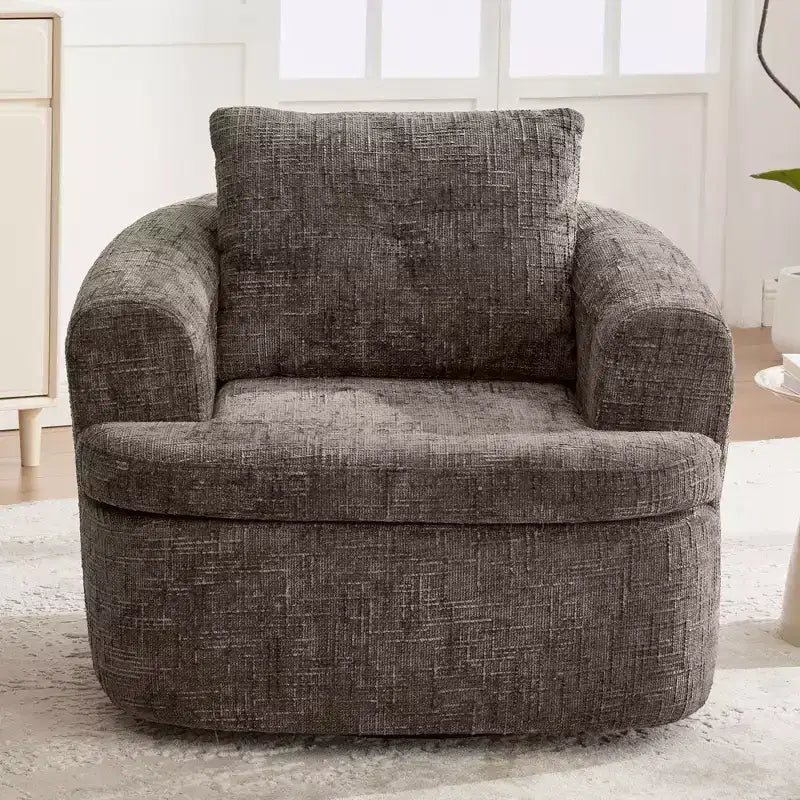 Fauteuil d'appoint pivotant à 360° GDFStudio Jeff avec coussin double couche