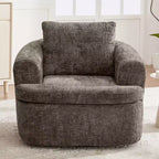 Fauteuil d'appoint pivotant à 360° GDFStudio Jeff avec coussin double couche