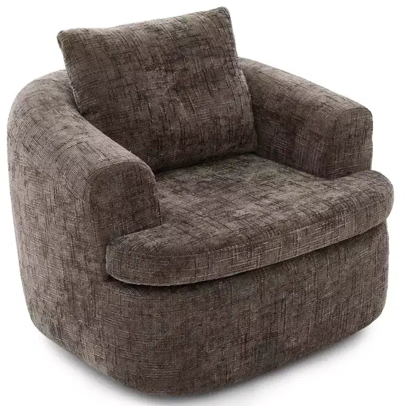 Fauteuil d'appoint pivotant à 360° GDFStudio Jeff avec coussin double couche