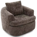 Fauteuil d'appoint pivotant à 360° GDFStudio Jeff avec coussin double couche
