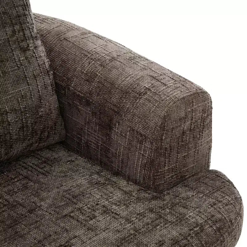 Fauteuil d'appoint pivotant à 360° GDFStudio Jeff avec coussin double couche