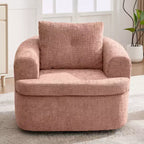 Fauteuil d'appoint pivotant à 360° GDFStudio Jeff avec coussin double couche