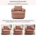 Fauteuil d'appoint pivotant à 360° GDFStudio Jeff avec coussin double couche
