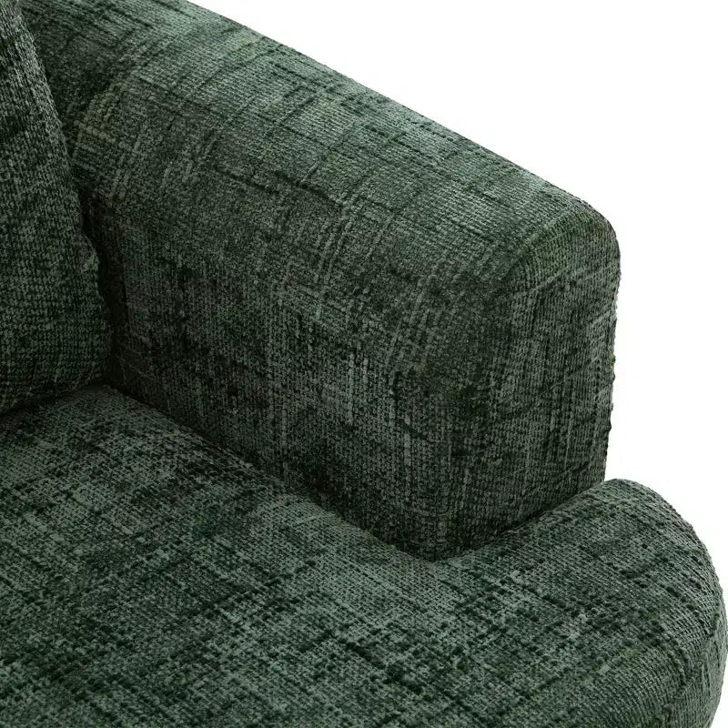 Fauteuil d'appoint pivotant à 360° GDFStudio Jeff avec coussin double couche