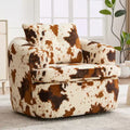 Fauteuil d'appoint pivotant à 360° GDFStudio Jeff avec coussin double couche