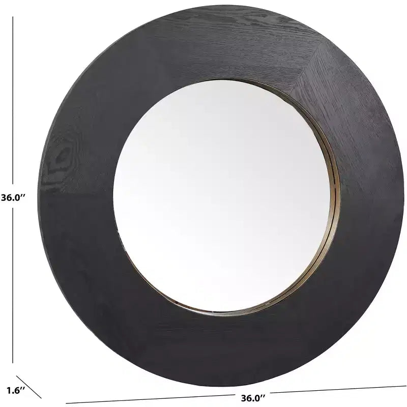 Miroir Rond en Bois Netta - CMI4002 - Safavieh Couture