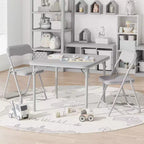 Ensemble table et chaises pliantes pour enfants, mobilier d'activités portable, cadre métallique, pour salle de classe