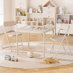 Ensemble table et chaises pliantes pour enfants, mobilier d'activités portable, cadre métallique, pour salle de classe