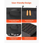 Sac de transport VEVOR miniature pour figurines, compatible avec les modèles à l'échelle 1:500-1:750, sac de transport miniature avec bandoulière (miniatures non incluses), noir