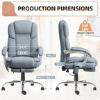 Chaise de bureau de direction chauffante et massante EROMMY