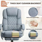 Chaise de bureau de direction chauffante et massante EROMMY