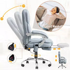 Chaise de bureau de direction chauffante et massante EROMMY