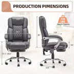 Chaise de bureau de direction chauffante et massante EROMMY