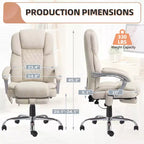 Chaise de bureau de direction chauffante et massante EROMMY