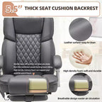 Chaise de bureau de direction chauffante et massante EROMMY