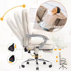 Chaise de bureau de direction chauffante et massante EROMMY
