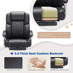 Chaise de bureau de direction chauffante et massante EROMMY