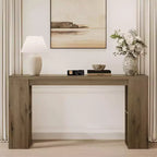 Console rustique de 63 pouces avec rangement, Table de canapé longue et étroite pour entrée, Derrière le canapé
