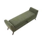 Banc de rangement capitonné GDFStudio Rupert Modern de 152 cm avec compartiment caché