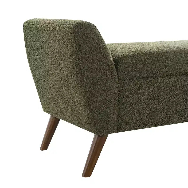 Banc de rangement capitonné GDFStudio Rupert Modern de 152 cm avec compartiment caché