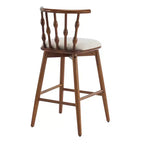 Tabourets de bar ModernLuxe (lot de 2/4), tabourets de comptoir à dossier en fuseau de style Mid-Century avec siège rembourré, tabourets de cuisine modernes pour îlot central