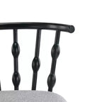 Tabourets de bar ModernLuxe (lot de 2/4), tabourets de comptoir à dossier en fuseau de style Mid-Century avec siège rembourré, tabourets de cuisine modernes pour îlot central