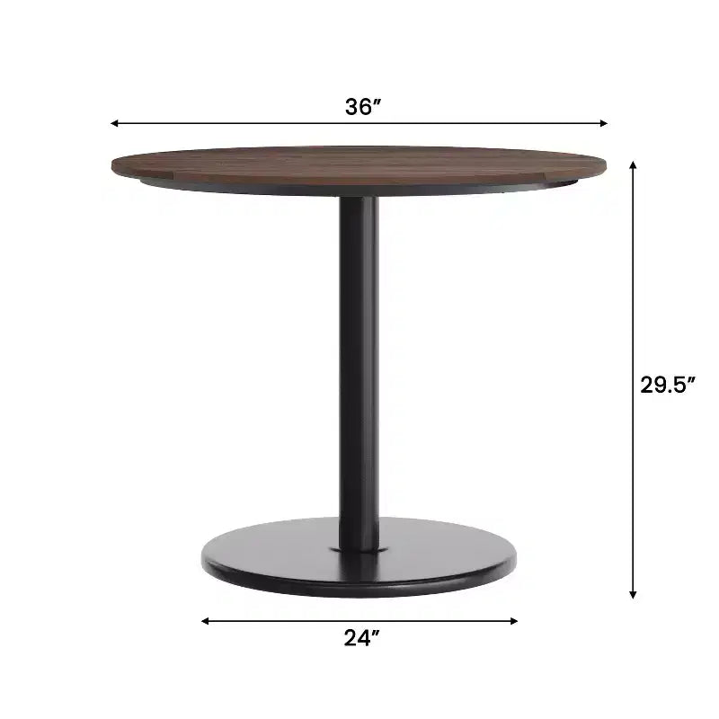 Plateau de table Flash Furniture Acadia avec technologie HPL TopGuard et base de hauteur de table