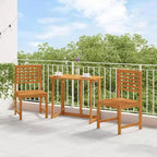 vidaXL Salon de jardin en acacia massif et polyester Naturel