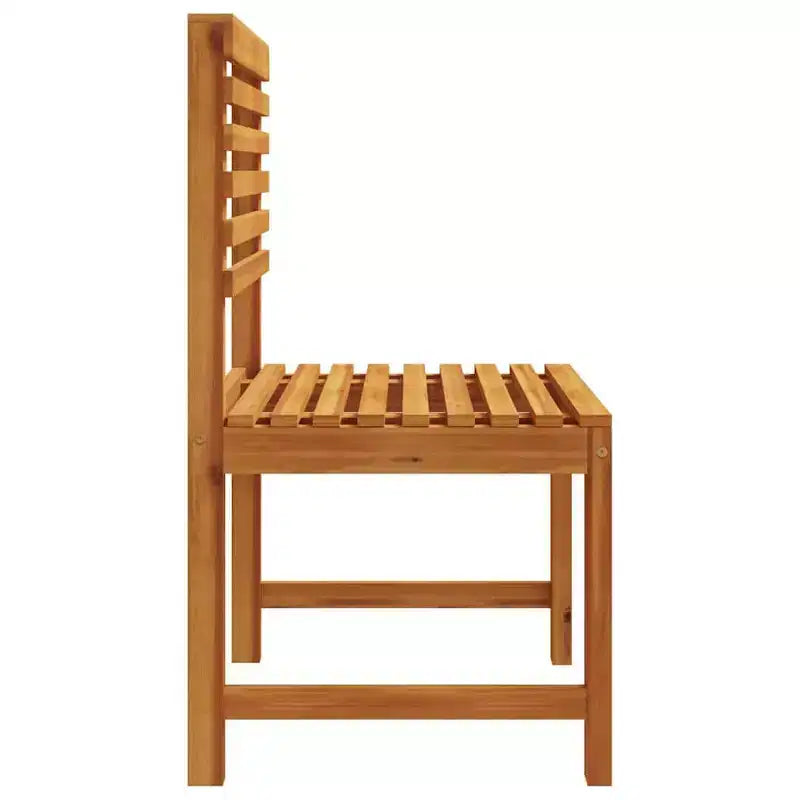 vidaXL Salon de jardin en acacia massif et polyester Naturel