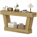 HOMCOM Console vintage de 160 cm, table d'entrée étroite