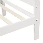 Luxystar Lit plateforme moderne en bois double avec tête de lit,