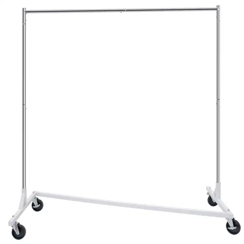 Home Collection Heavy Duty Metal Clothes Rack with Wheels