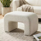 29 Modern Upholstered Bench, Soft Padded Accent Seat for Small Spaces, Footrest or Vanity Stool, Modern Seating for Living Room-Panipeachy