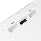 67 Bureau de direction moderne avec tiroirs et armoire, bureau d'ordinateur de bureau avec ports USB, poste de travail, blanc - ModernLuxe