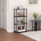 Étagère de rangement polyvalente HOMLUX à 4 niveaux, bibliothèque ouverte avec cadre durable pour la maison