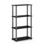 Étagère de rangement polyvalente HOMLUX à 4 niveaux, bibliothèque ouverte avec cadre durable pour la maison