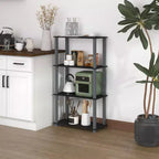 Étagère de rangement polyvalente HOMLUX à 4 niveaux, bibliothèque ouverte avec cadre durable pour la maison