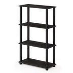 Étagère de rangement polyvalente HOMLUX à 4 niveaux, bibliothèque ouverte avec cadre durable pour la maison