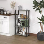 Étagère de rangement polyvalente HOMLUX à 4 niveaux, bibliothèque ouverte avec cadre durable pour la maison