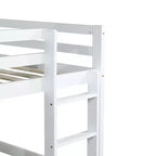 MAYEERTY Cadre de lit double sans bruit, sans sommier tapissier, en bois de pin massif