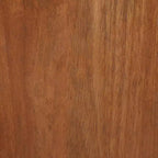 Table d'appoint et de bout ronde élégante pour petits espaces - Base en bois de manguier avec étagère inférieure pour la décoration de chambre et de salon - 22, Beige & Marron