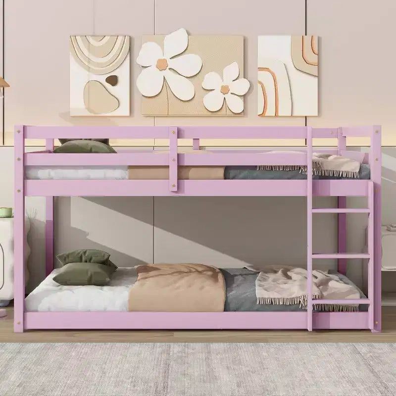 Lit mezzanine queen MAYEERTY avec espace de rangement sous le lit – Métal robuste, peu encombrant
