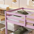 Lit mezzanine queen MAYEERTY avec espace de rangement sous le lit – Métal robuste, peu encombrant
