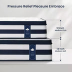 Resspry Matelas hybride à ressorts et mousse à mémoire de forme Gel de 35 cm, essai à domicile de 120 nuits, collection Apex