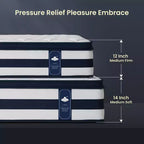 Resspry Matelas hybride à ressorts et mousse à mémoire de forme Gel de 35 cm, essai à domicile de 120 nuits, collection Apex