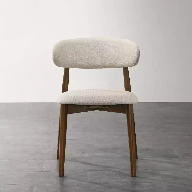 Chaises de salle à manger rembourrées Arnott de Roundhill Furniture, ensemble de 2, finition noyer