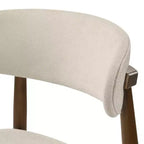 Chaises de salle à manger rembourrées Arnott de Roundhill Furniture, ensemble de 2, finition noyer