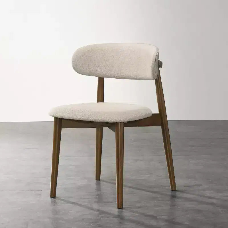 Chaises de salle à manger rembourrées Arnott de Roundhill Furniture, ensemble de 2, finition noyer