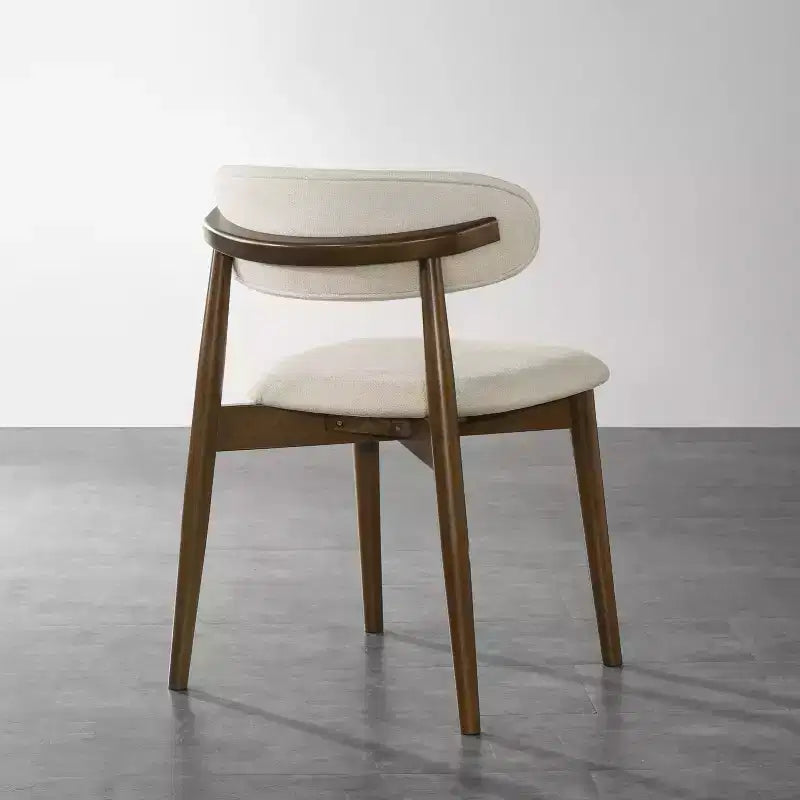 Chaises de salle à manger rembourrées Arnott de Roundhill Furniture, ensemble de 2, finition noyer