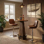 Table de pub cocktail ronde MAYEERTY 23.7, table moderne rustique peu encombrante pour bar à domicile et salon de bureau, conception stable anti-oscillation